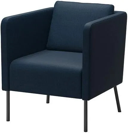 IKEA EKERÖ Fotel i krzesło tapicerowane Skiftebo ciemnoniebieski