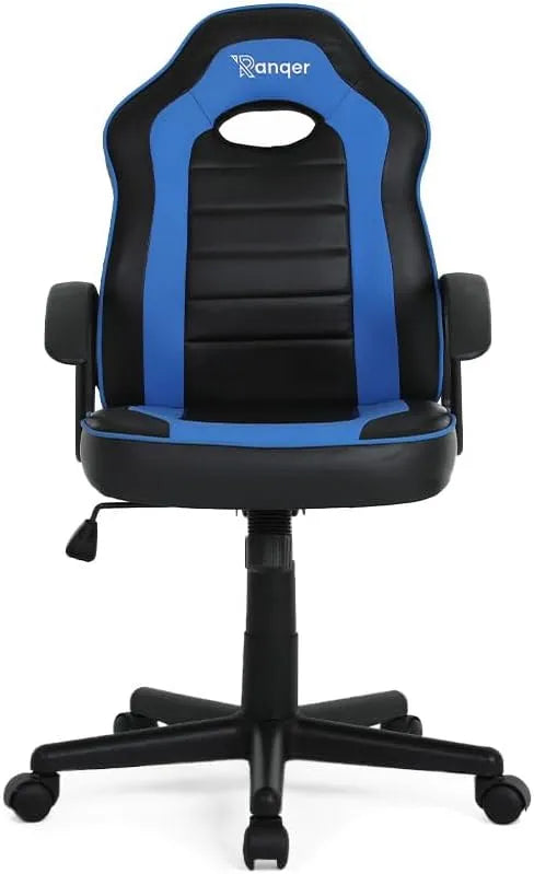 Junior Warrior gaming chair for children black/blue: gamingowy, czarny