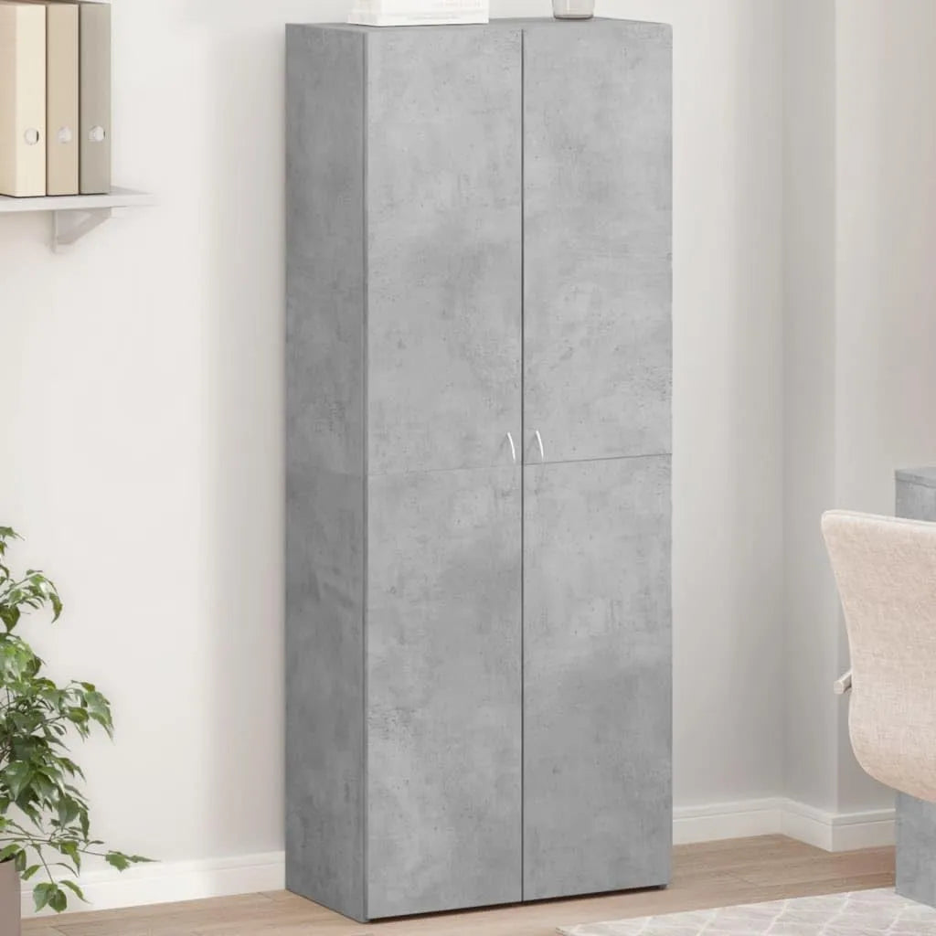 Szafa — z drewna, 60 × 32 × 153 cm, 4 p, szary