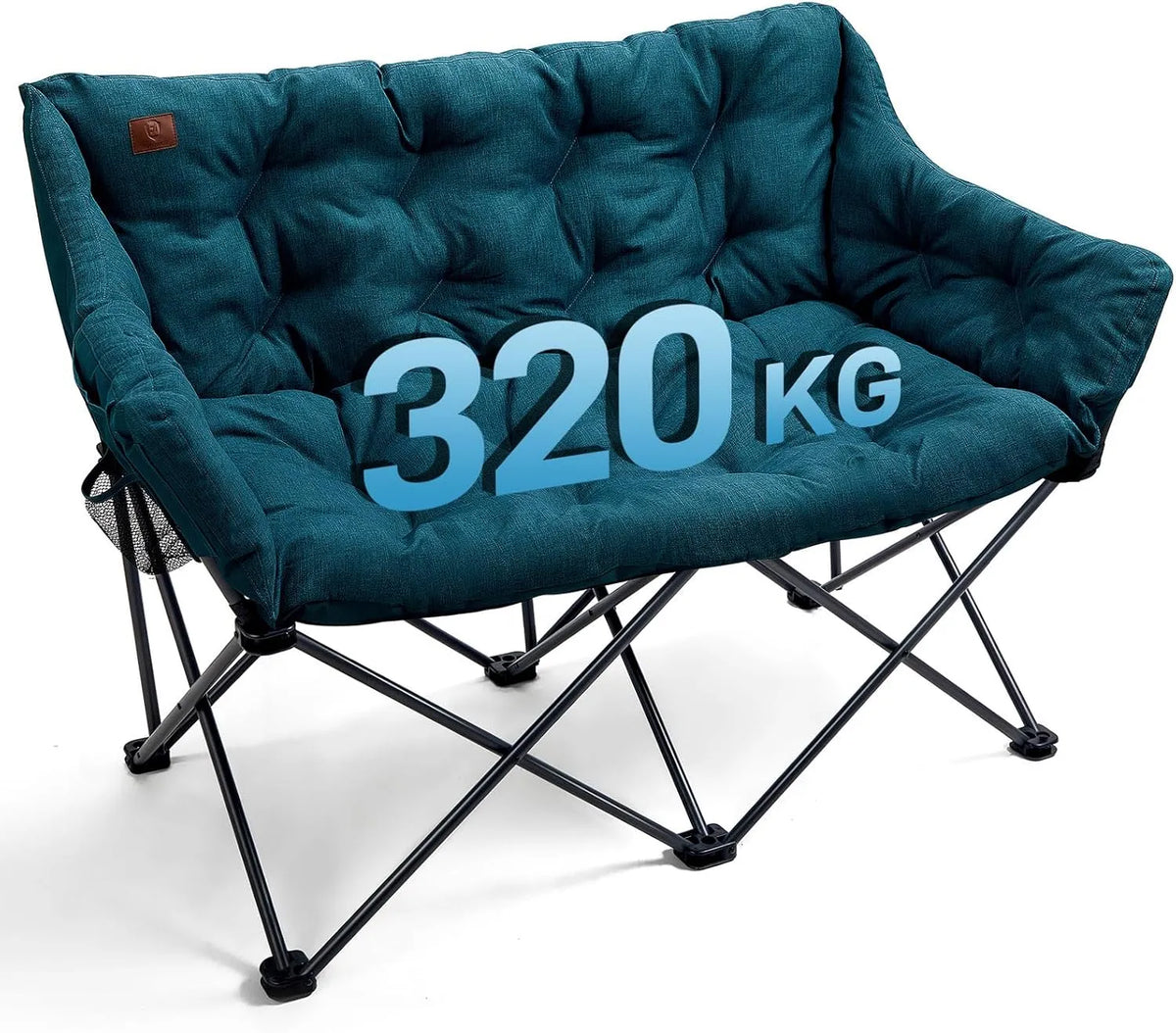 Sofa: ADVANCED, z oparciem, składana konstrukcja, 2-osobowa, 320 kg
