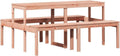 Stół piknikowy 160 x 134 x 75 cm — z drewna, 160 × 134 × 75 cm, z litego drewna