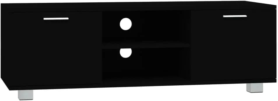 Szafka pod TV: z drewna, 120 × 40, 5 × 35 cm, czarny