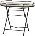 Siena Garden Stella 875348 stół do serwowania rama stalowa czarna: 68 × 41 × 60 cm, czarny