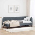 Sofa – w kształcie litery L, tapicerka aksamitna, 80 × 200 cm, tapicerka materiałowa