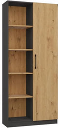 Office Regał na książki i regał stojący na książki RD-80 — antracytowy, CDF RD-80