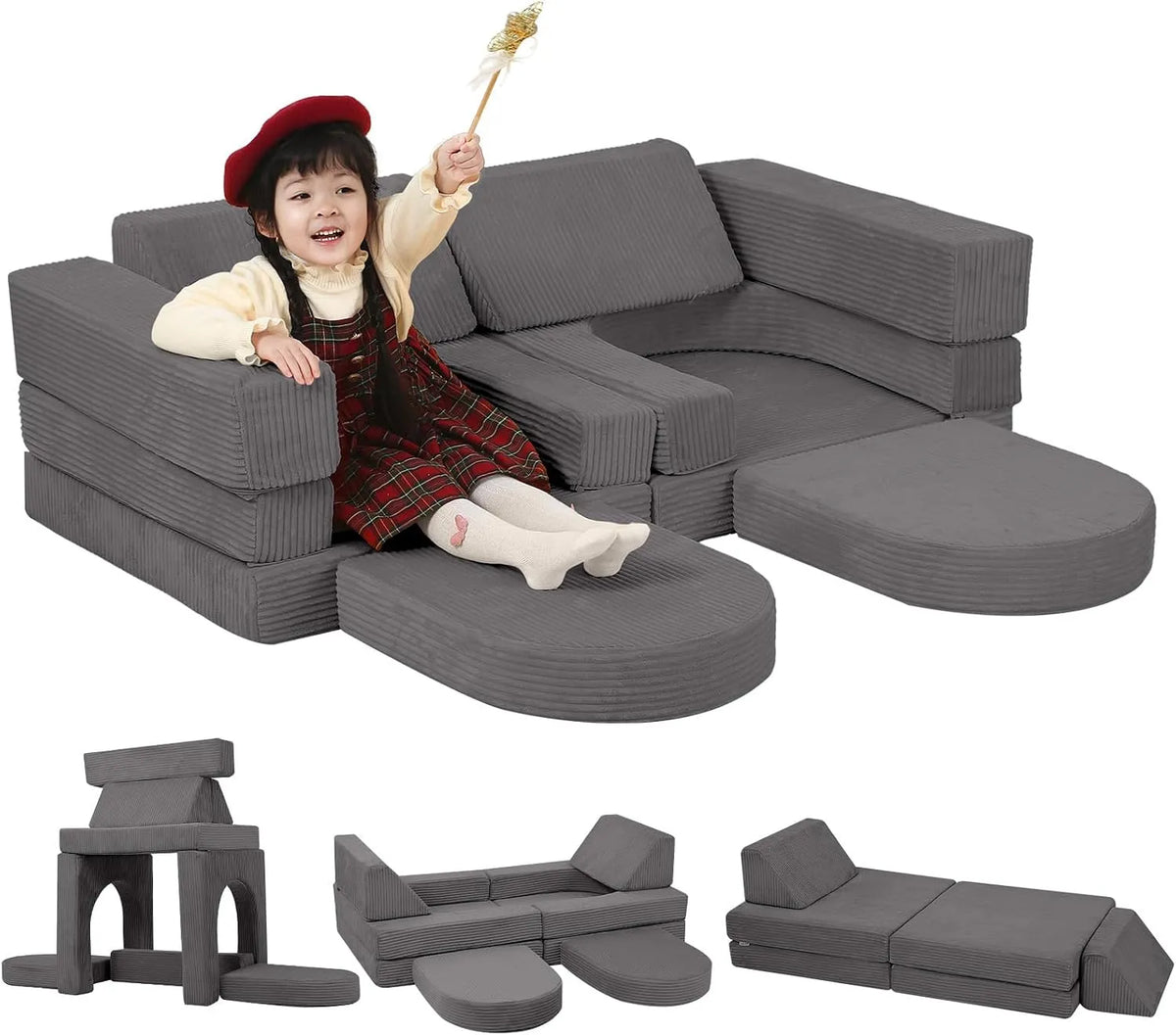 Sofa — ze sztruksu, wypełnienie piankowe