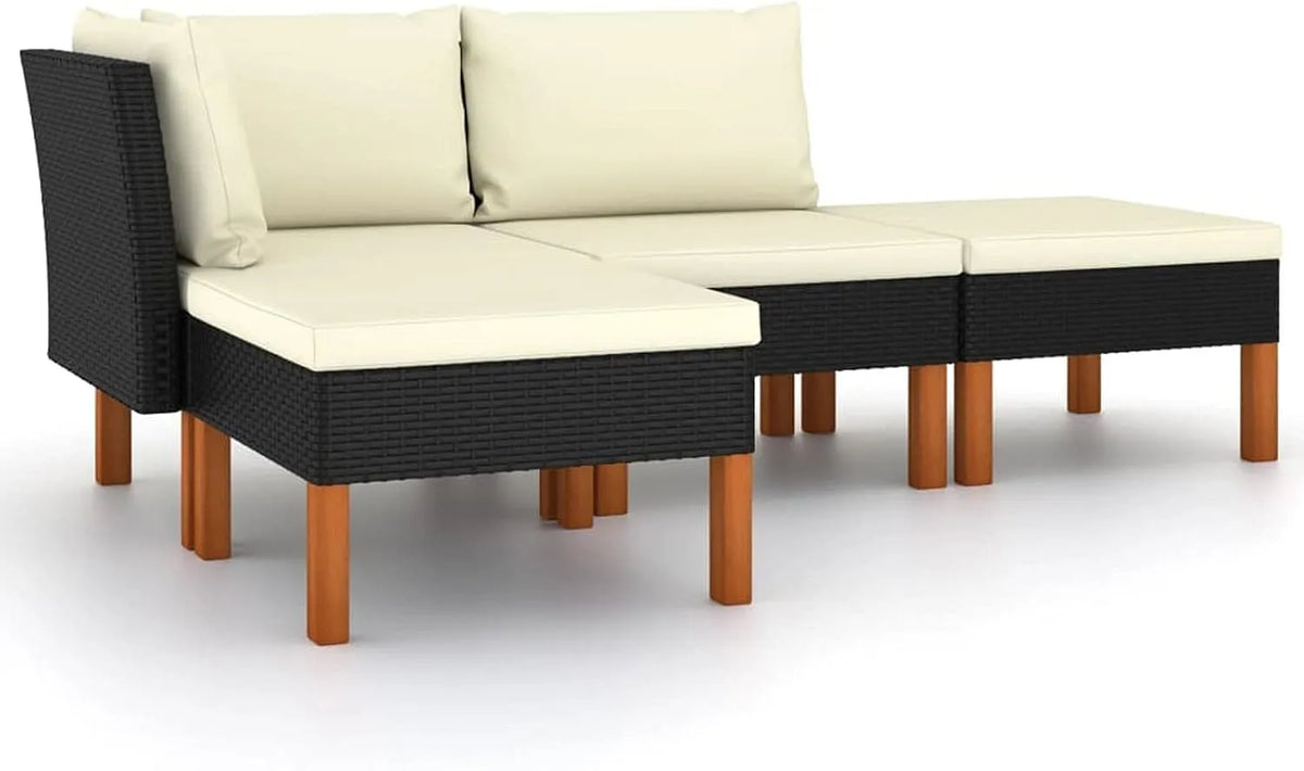 Sofa modułowa i modułowy zestaw wypoczynkowy – modułowa konstrukcja, z drewna, z technorattanu