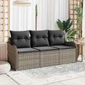Sofa ogrodowa i sofa wypoczynkowa na taras: modułowa konstrukcja, z poduszkami, z technorattanu, regulowana konstrukcja, szary