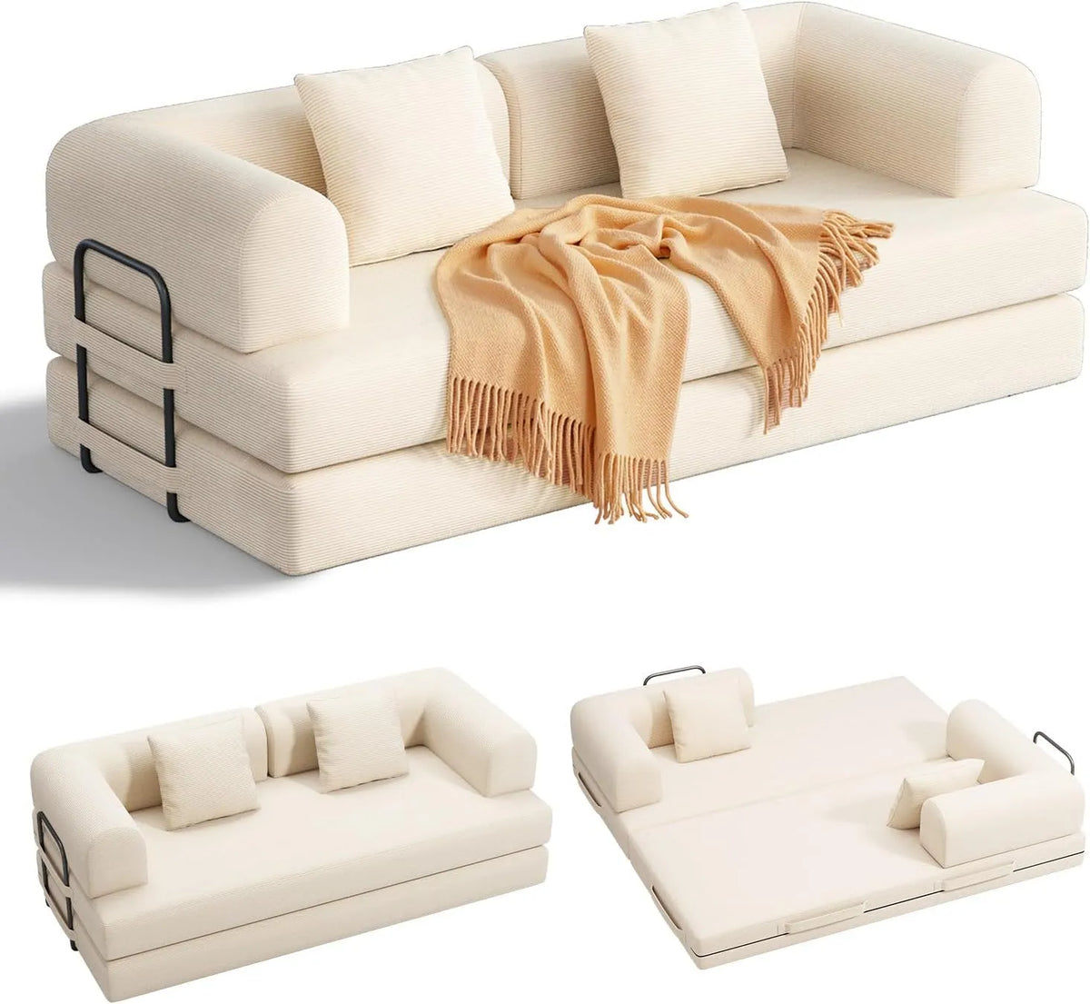 Sofa — składana konstrukcja, 200 cm