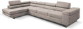 Sofa narożna – w kształcie litery L, lewy Narożnik i sofa w kształcie L, z funkcją spania, regulowana konstrukcja, 347 cm, beżowy