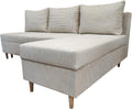 Sofa narożna — z funkcją spania, 200 cm, rozkładana konstrukcja