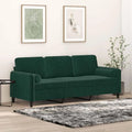 Sofa: z poduszkami, tapicerka aksamitna, 3-osobowa, 180 cm