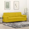 Sofa: z poduszkami, tapicerka aksamitna, 3-osobowa, 180 cm, z metalu, tapicerka materiałowa