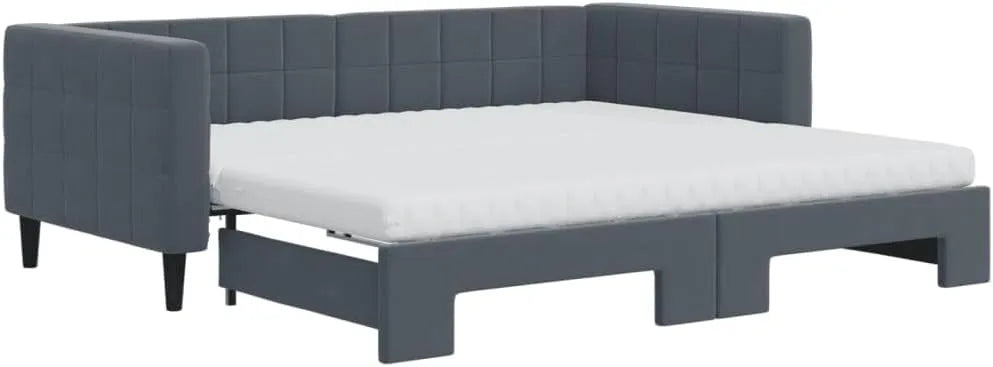 Sofa – tapicerka aksamitna, 90 × 190 cm, rozkładana konstrukcja