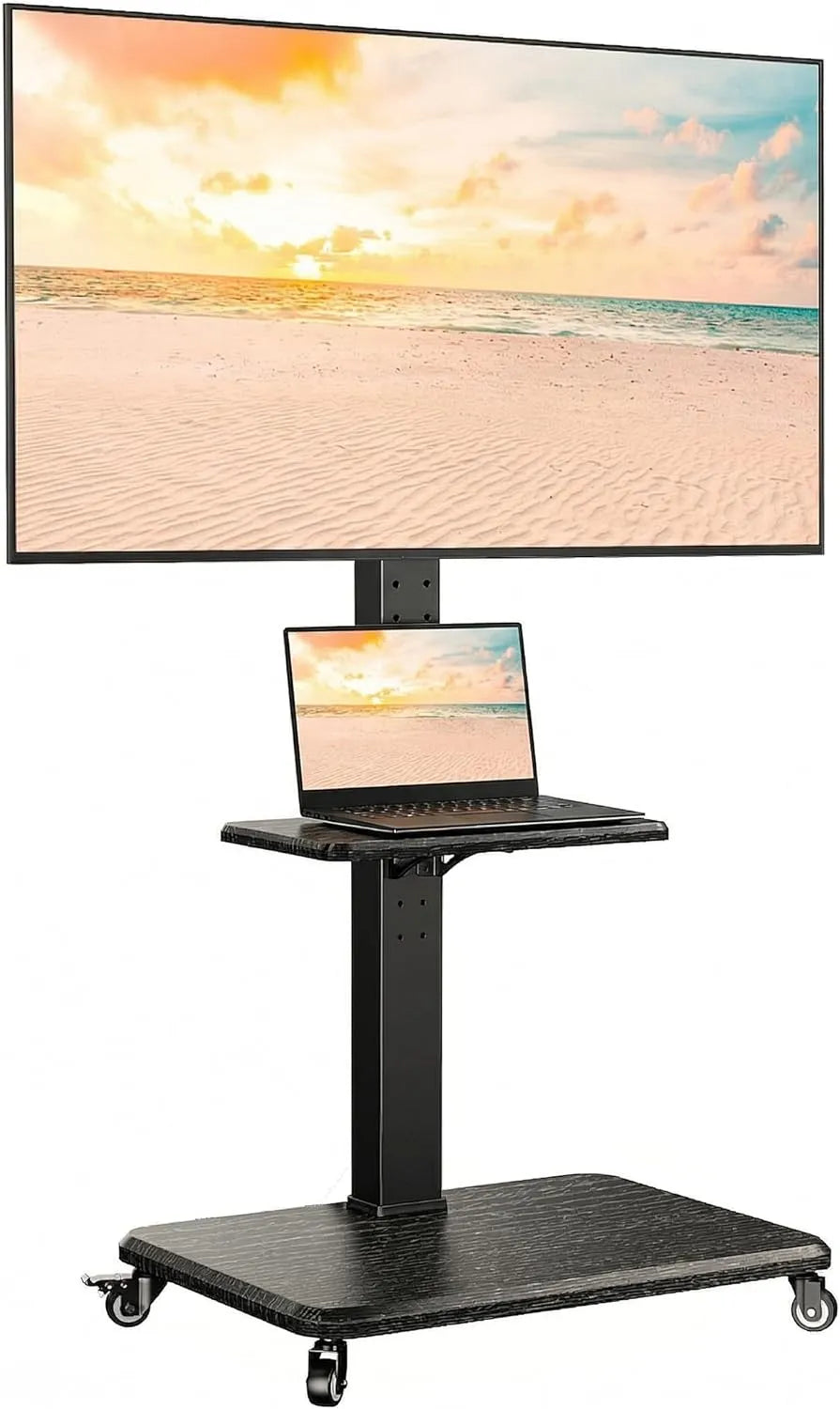 Soporte de TV móvil: MAX, regulacja nachylenia, regulowana konstrukcja, na kółkach, 600 × 400mm, 75 Pulgadas, 50kg, PERLEGEAR PGTVMC27