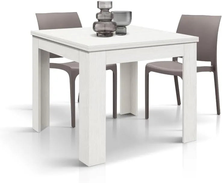 DESIGN Lorenzo stolik rozkładany w kolorze perłowo-białym – id_1975